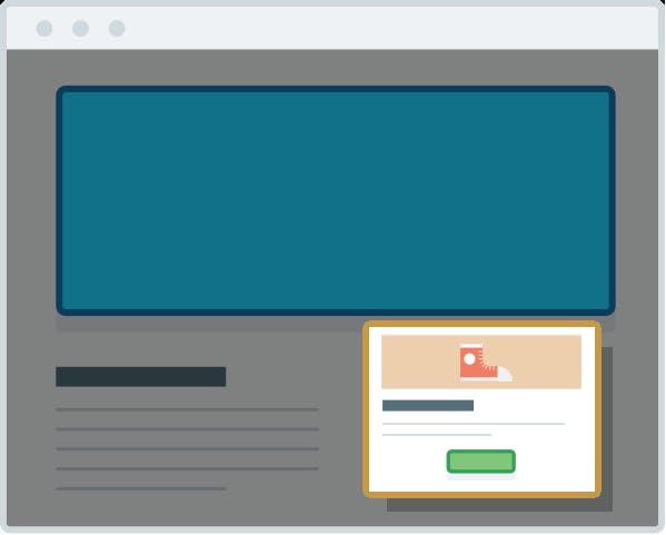 Ad displayed on page